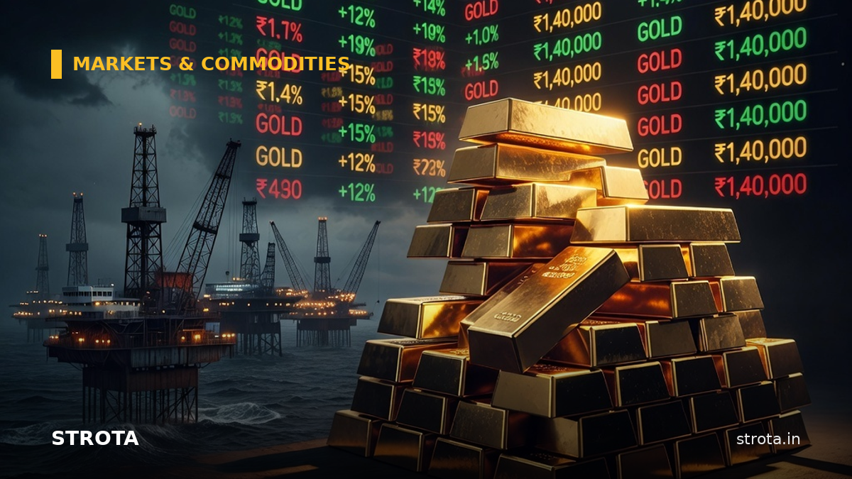Gold Hits ₹1.40 Lakh as Oil Surges 12%: Why Your Safe Haven Is Acting Strange