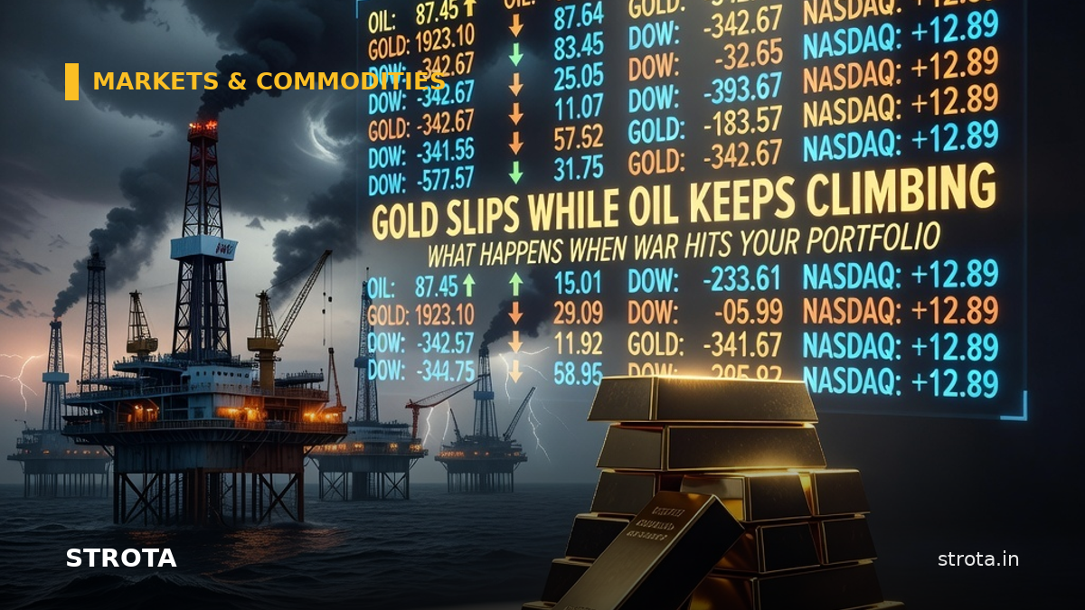 Gold Slips While Oil Keeps Climbing: What Happens When War Hits Your Portfolio