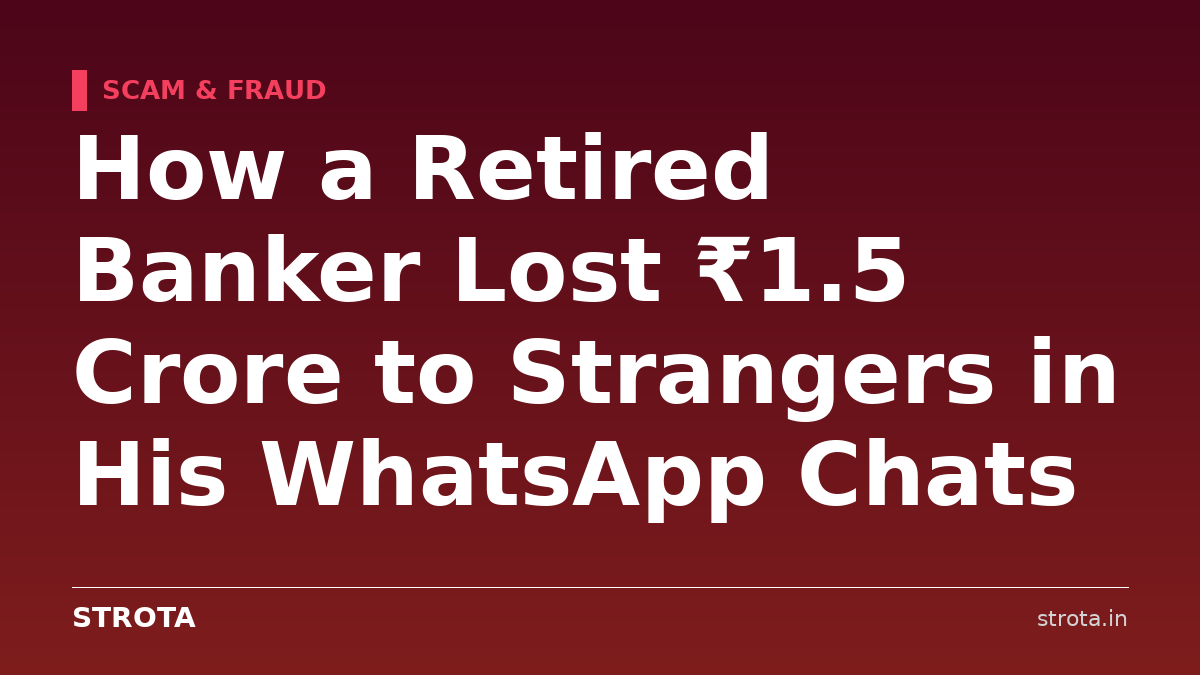 How a Retired Banker Lost ₹1.5 Crore to Strangers in His WhatsApp Chats
